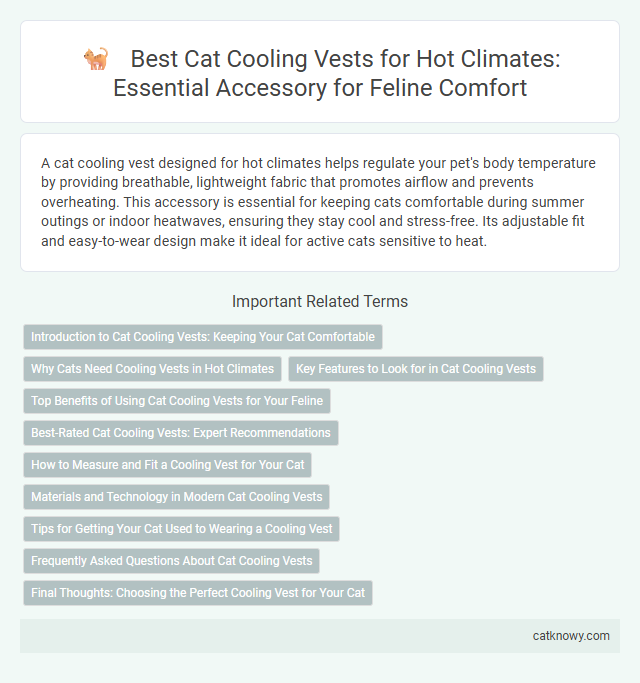 Best Cat Cooling Vests for Hot Climates: Essential Accessory for Feline Comfort