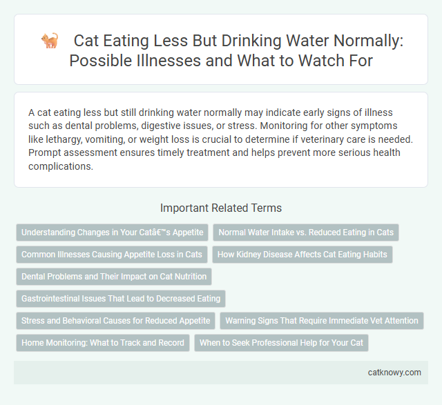 Cat Eating Less But Drinking Water Normally: Possible Illnesses and What to Watch For