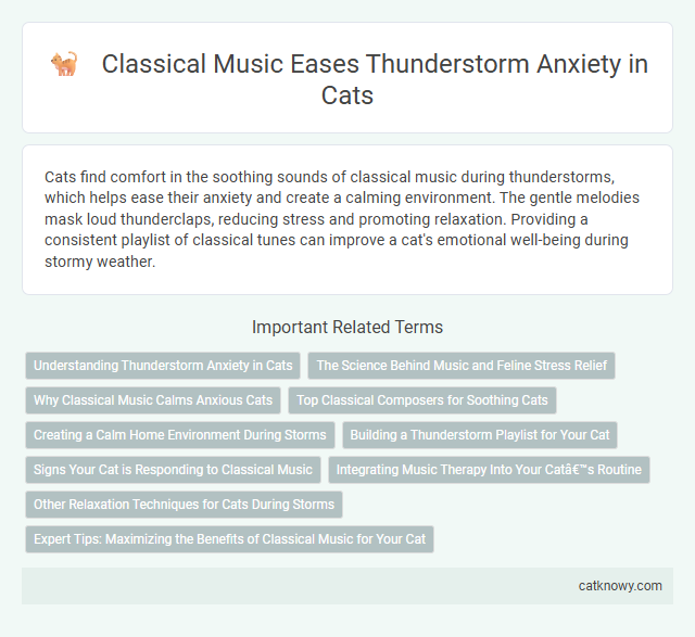 Classical Music Eases Thunderstorm Anxiety in Cats