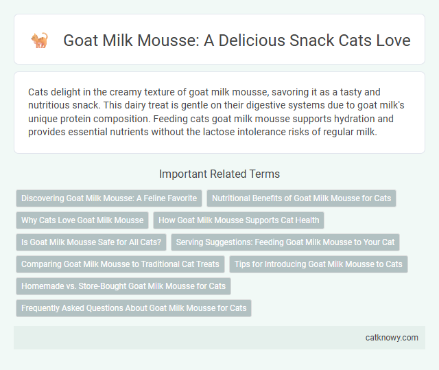 Goat Milk Mousse: A Delicious Snack Cats Love