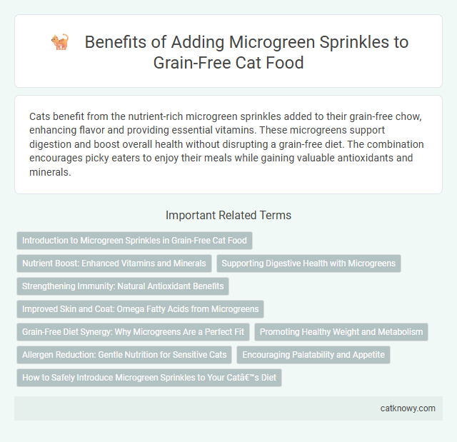 Benefits of Adding Microgreen Sprinkles to Grain-Free Cat Food