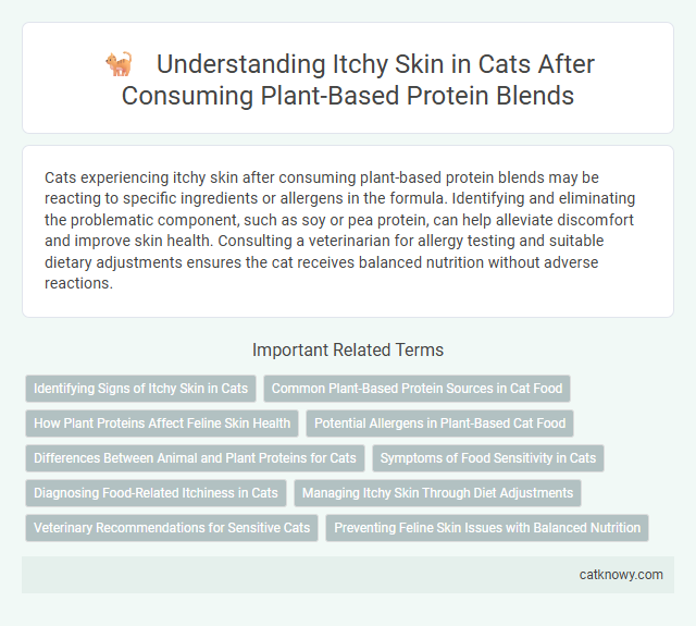 Understanding Itchy Skin in Cats After Consuming Plant-Based Protein Blends