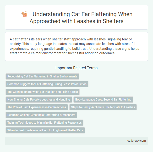 Understanding Cat Ear Flattening When Approached with Leashes in Shelters