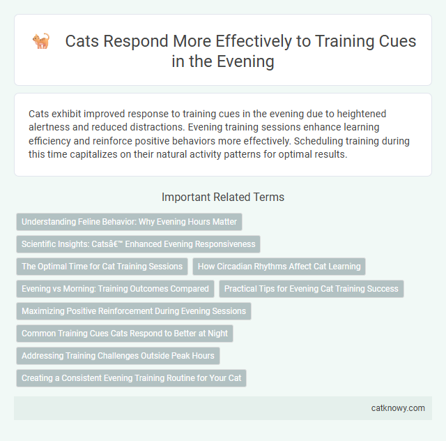 Cats Respond More Effectively to Training Cues in the Evening