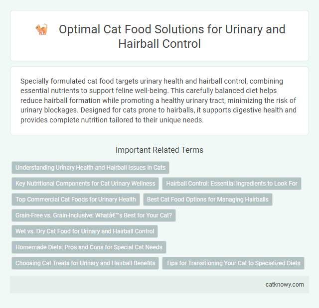 Optimal Cat Food Solutions for Urinary and Hairball Control