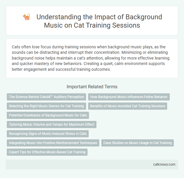 Understanding the Impact of Background Music on Cat Training Sessions