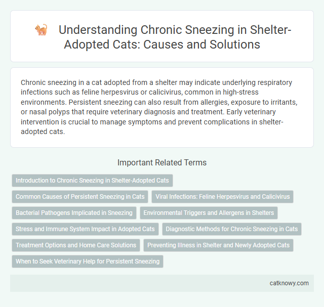 Understanding Chronic Sneezing in Shelter-Adopted Cats: Causes and Solutions