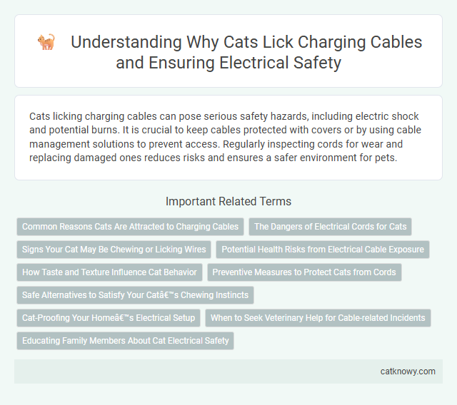 Understanding Why Cats Lick Charging Cables and Ensuring Electrical Safety