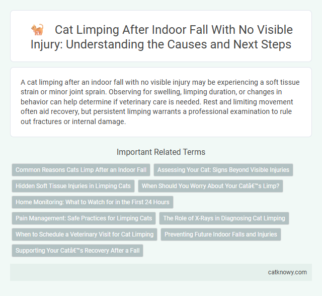 Cat Limping After Indoor Fall With No Visible Injury: Understanding the Causes and Next Steps