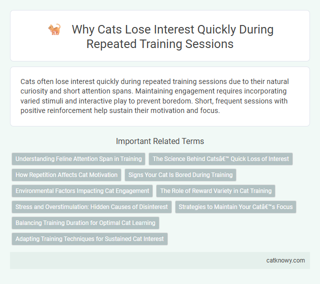 Why Cats Lose Interest Quickly During Repeated Training Sessions