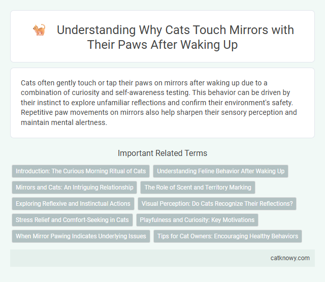 Understanding Why Cats Touch Mirrors with Their Paws After Waking Up