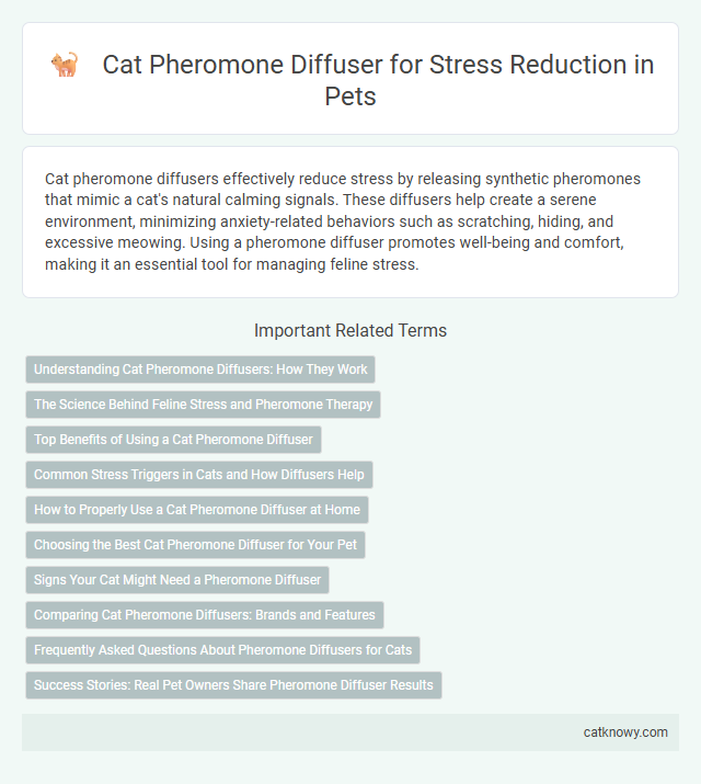 Cat Pheromone Diffuser for Stress Reduction in Pets
