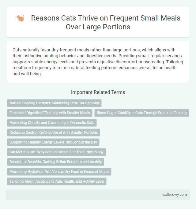 Reasons Cats Thrive on Frequent Small Meals Over Large Portions