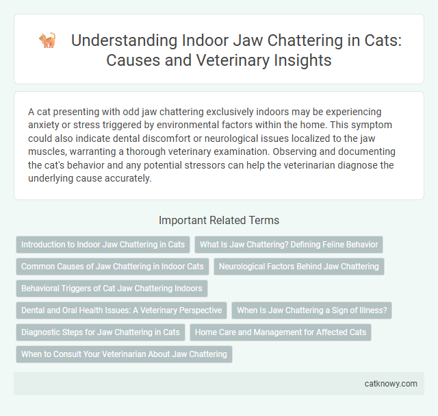 Understanding Indoor Jaw Chattering in Cats: Causes and Veterinary Insights
