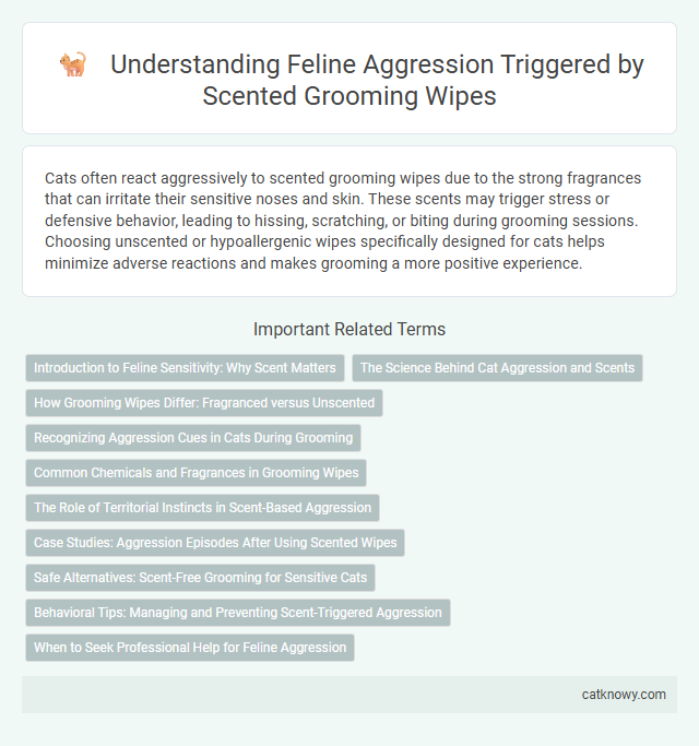 Understanding Feline Aggression Triggered by Scented Grooming Wipes