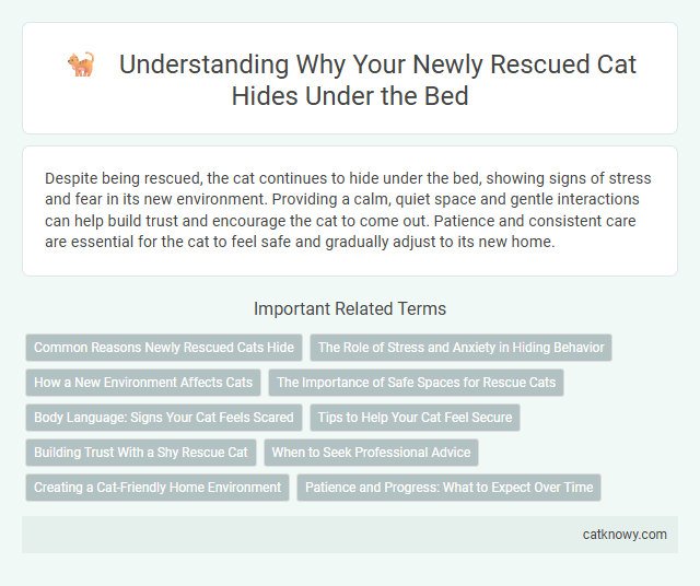 Understanding Why Your Newly Rescued Cat Hides Under the Bed