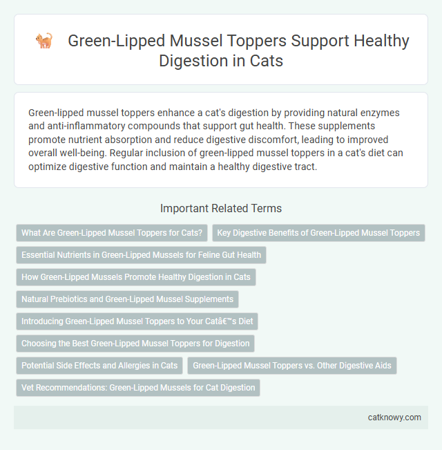 Green-Lipped Mussel Toppers Support Healthy Digestion in Cats