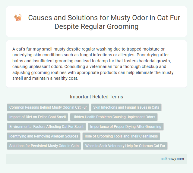 Causes and Solutions for Musty Odor in Cat Fur Despite Regular Grooming