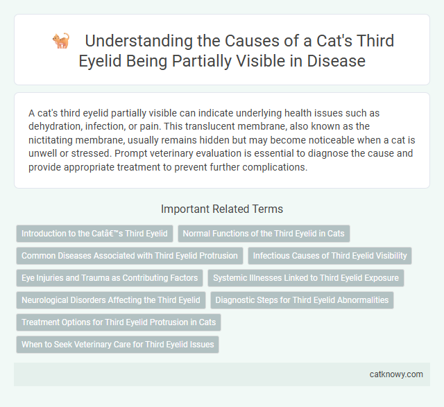 Understanding the Causes of a Cat's Third Eyelid Being Partially Visible in Disease