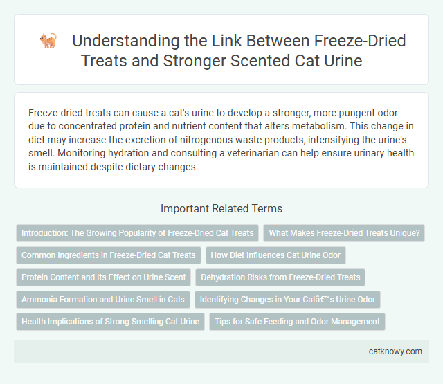 Understanding the Link Between Freeze-Dried Treats and Stronger Scented Cat Urine