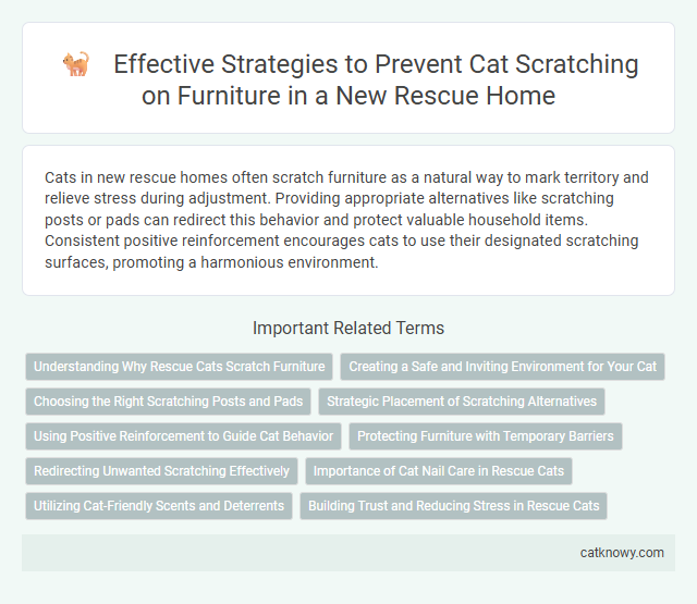 Effective Strategies to Prevent Cat Scratching on Furniture in a New Rescue Home