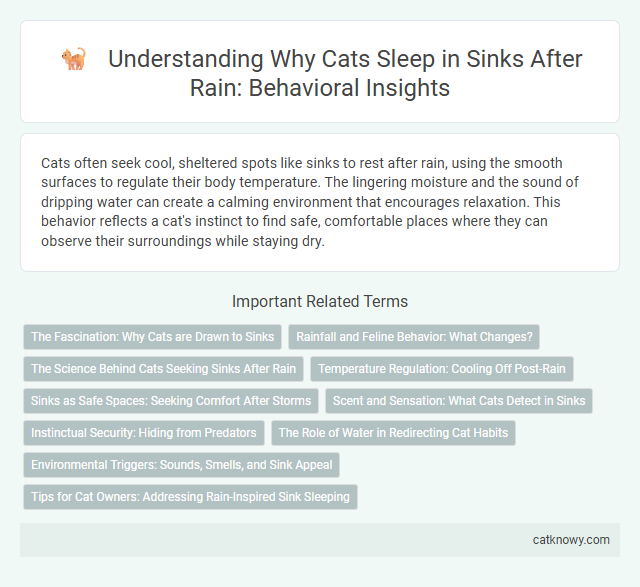 Understanding Why Cats Sleep in Sinks After Rain: Behavioral Insights