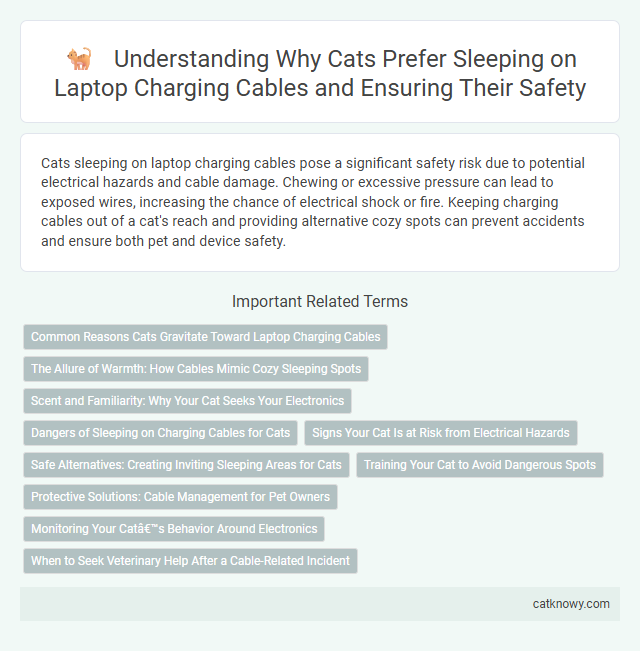 Understanding Why Cats Prefer Sleeping on Laptop Charging Cables and Ensuring Their Safety
