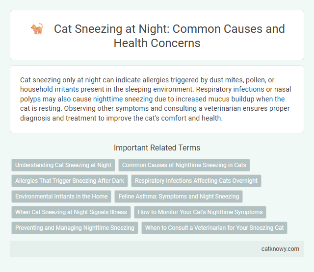 Cat Sneezing at Night: Common Causes and Health Concerns
