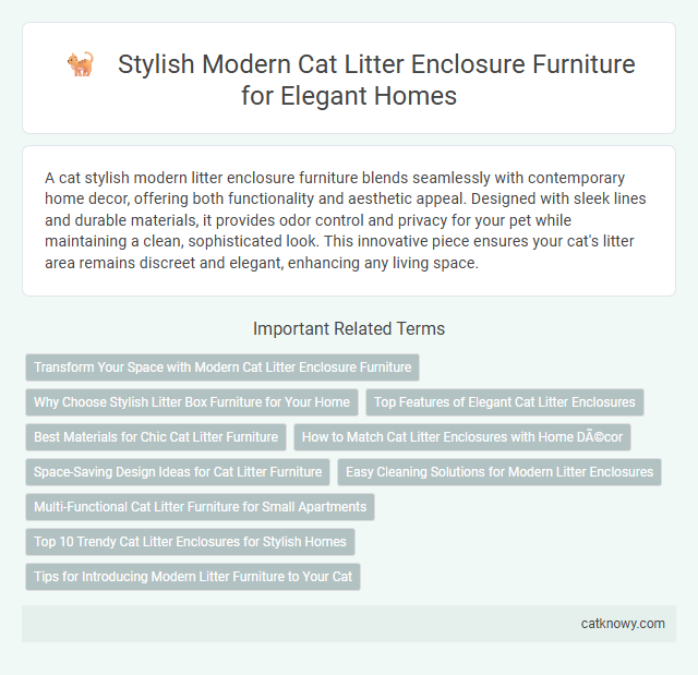 Stylish Modern Cat Litter Enclosure Furniture for Elegant Homes