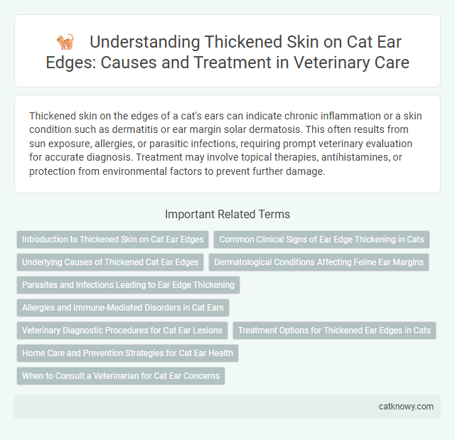 Understanding Thickened Skin on Cat Ear Edges: Causes and Treatment in Veterinary Care