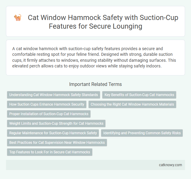 Cat Window Hammock Safety with Suction-Cup Features for Secure Lounging