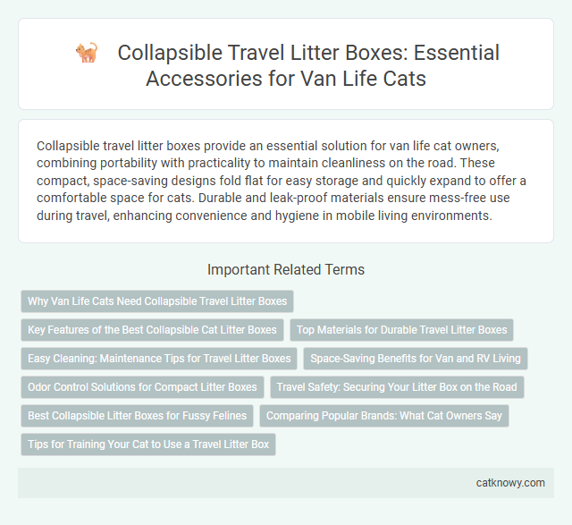 Collapsible Travel Litter Boxes: Essential Accessories for Van Life Cats