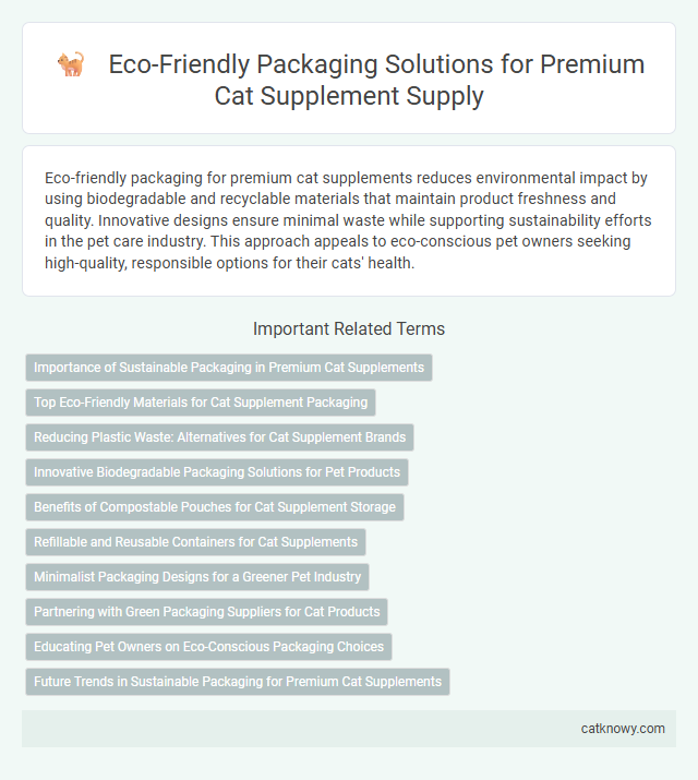 Eco-Friendly Packaging Solutions for Premium Cat Supplement Supply