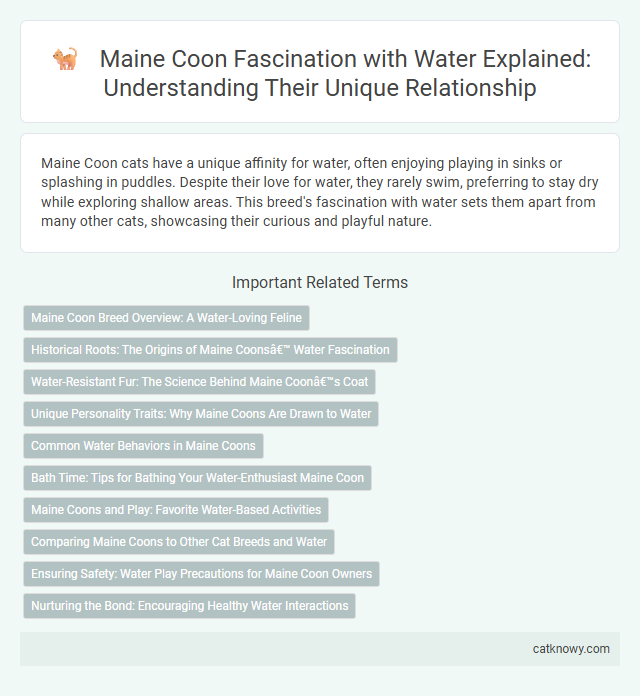 Maine Coon Fascination with Water Explained: Understanding Their Unique Relationship