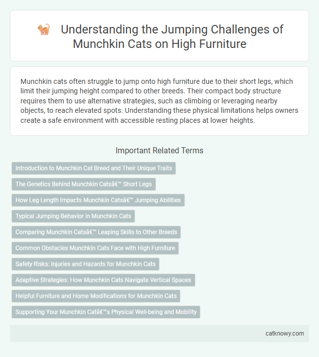 Understanding the Jumping Challenges of Munchkin Cats on High Furniture