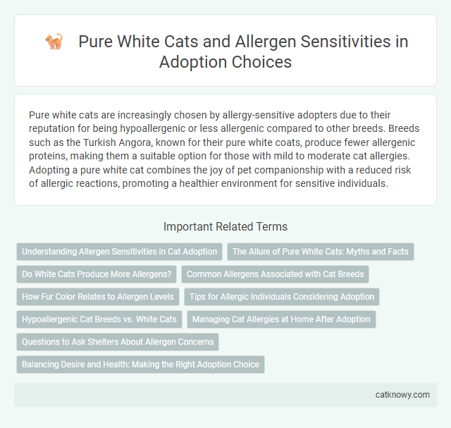 Pure White Cats and Allergen Sensitivities in Adoption Choices
