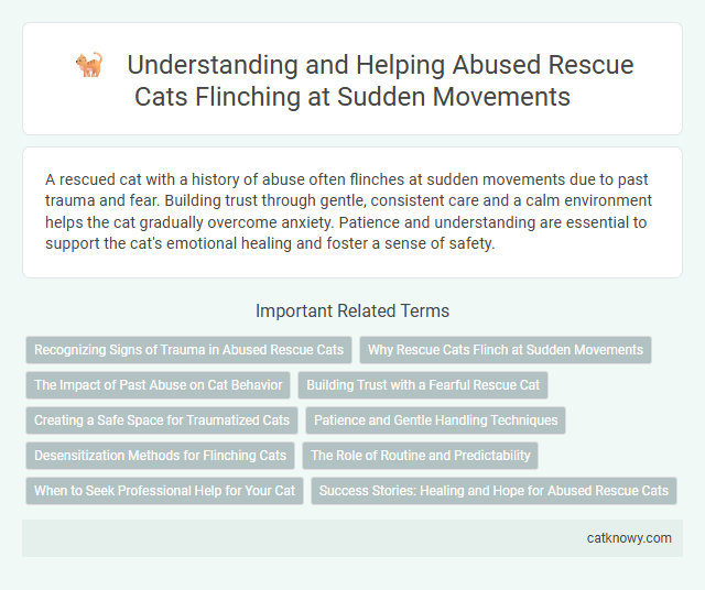 Understanding and Helping Abused Rescue Cats Flinching at Sudden Movements