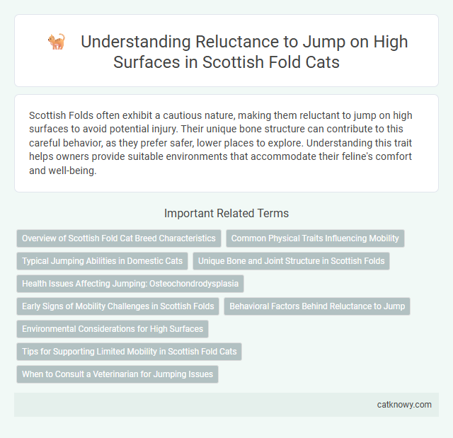Understanding Reluctance to Jump on High Surfaces in Scottish Fold Cats