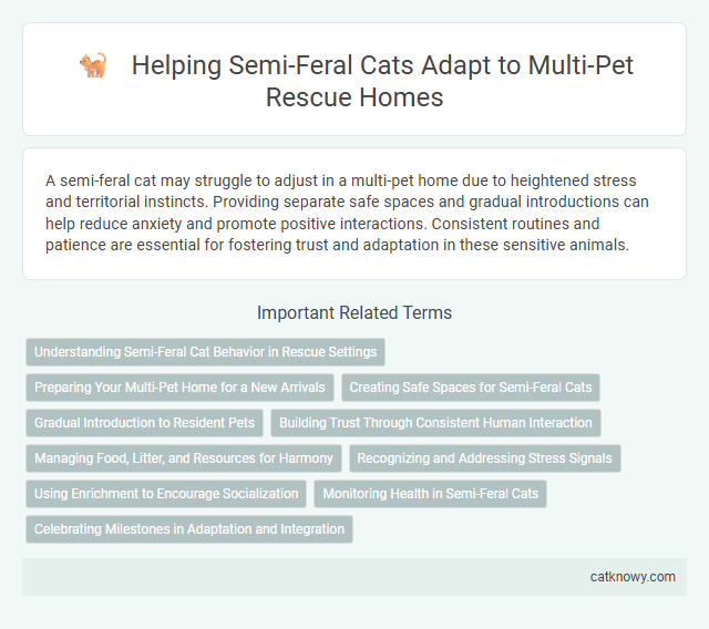 Helping Semi-Feral Cats Adapt to Multi-Pet Rescue Homes