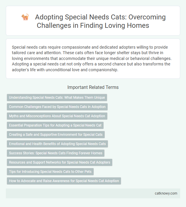 Adopting Special Needs Cats: Overcoming Challenges in Finding Loving Homes