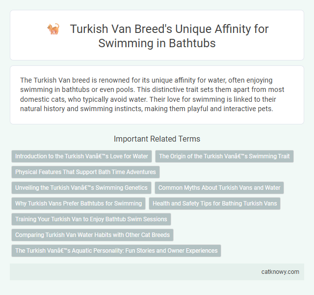 Turkish Van Breed's Unique Affinity for Swimming in Bathtubs