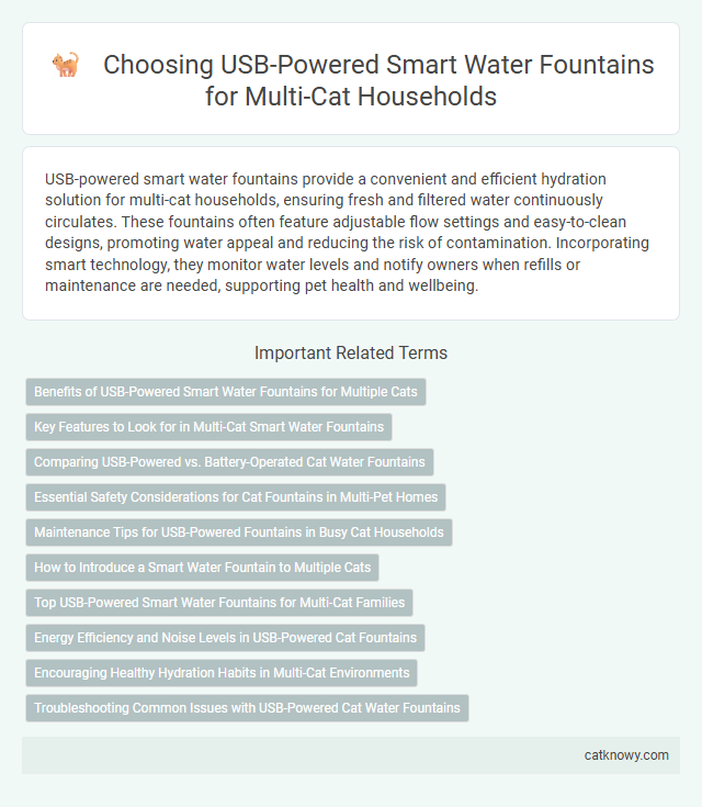 Choosing USB-Powered Smart Water Fountains for Multi-Cat Households