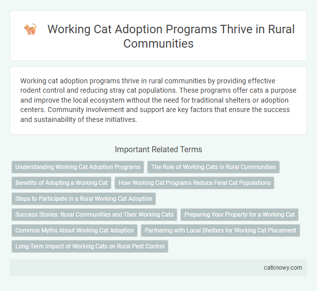 Working Cat Adoption Programs Thrive in Rural Communities